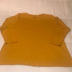 Kim Rogers Women's Top in Mustard Yellow